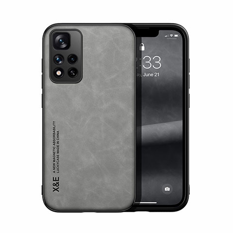 Coque Luxe Cuir Housse Etui DY1 pour Xiaomi Mi 11i 5G (2022) Gris