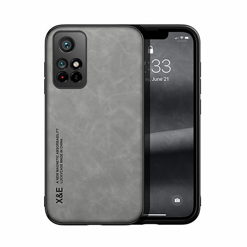 Coque Luxe Cuir Housse Etui DY1 pour Xiaomi Poco M4 Pro 5G Gris