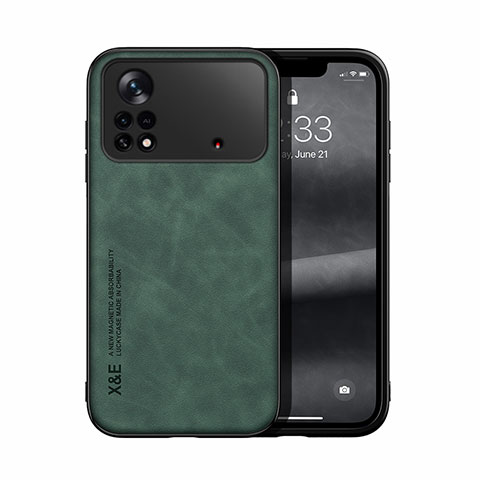 Coque Luxe Cuir Housse Etui DY1 pour Xiaomi Poco X4 Pro 5G Vert