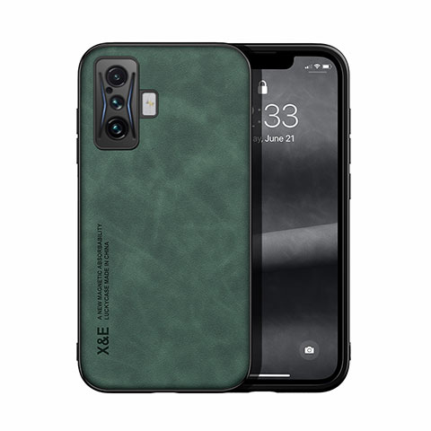 Coque Luxe Cuir Housse Etui DY1 pour Xiaomi Redmi K50 Gaming AMG F1 5G Vert