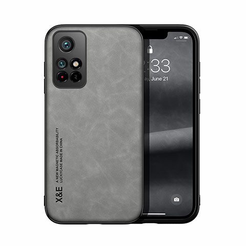 Coque Luxe Cuir Housse Etui DY1 pour Xiaomi Redmi Note 11 5G Gris