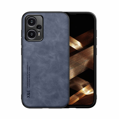 Coque Luxe Cuir Housse Etui DY1 pour Xiaomi Redmi Note 12 Turbo 5G Bleu