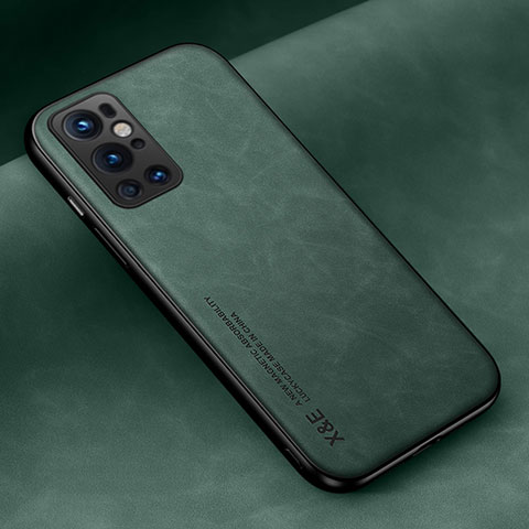 Coque Luxe Cuir Housse Etui DY2 pour OnePlus 9 Pro 5G Vert