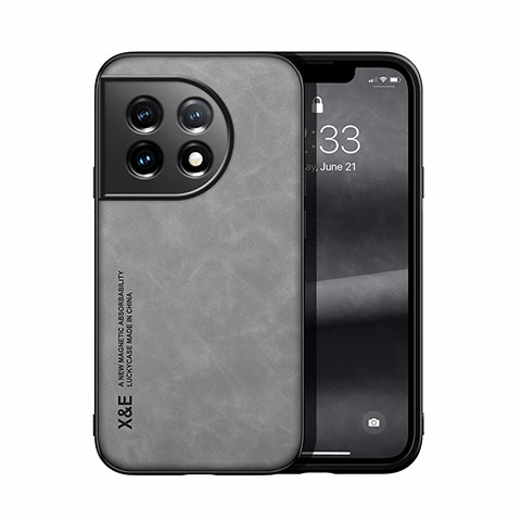 Coque Luxe Cuir Housse Etui DY2 pour OnePlus Ace 2 Pro 5G Gris