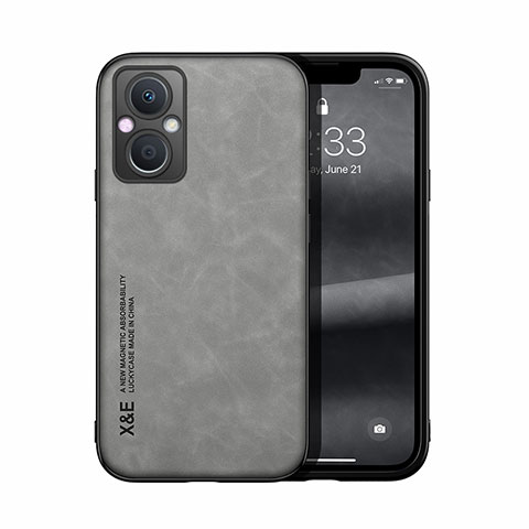 Coque Luxe Cuir Housse Etui DY2 pour Oppo A96 5G Gris