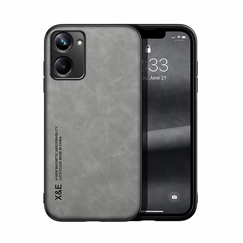 Coque Luxe Cuir Housse Etui DY2 pour Realme 10 Pro 5G Gris