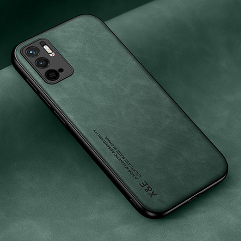 Coque Luxe Cuir Housse Etui DY2 pour Xiaomi POCO M3 Pro 5G Vert