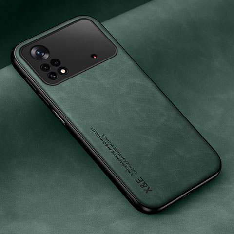 Coque Luxe Cuir Housse Etui DY2 pour Xiaomi Poco X4 Pro 5G Vert