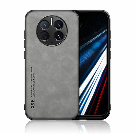 Coque Luxe Cuir Housse Etui DY3 pour Huawei Mate 50 Pro Gris