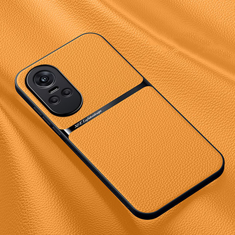 Coque Luxe Cuir Housse Etui DY3 pour Oppo Reno10 Pro 5G Orange