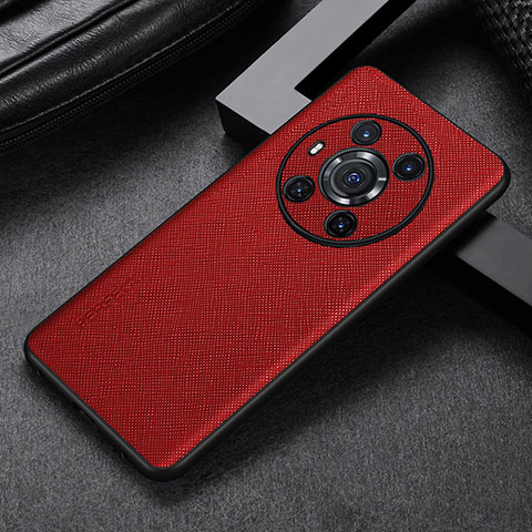 Coque Luxe Cuir Housse Etui GS1 pour Huawei Honor Magic3 5G Rouge