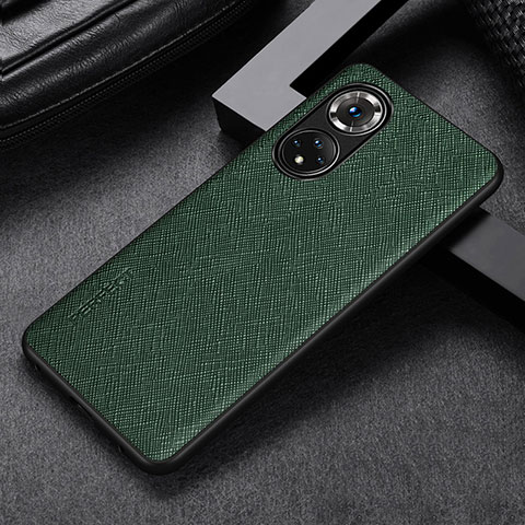 Coque Luxe Cuir Housse Etui GS1 pour Huawei Nova 9 Vert