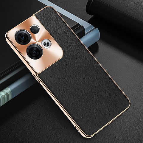 Coque Luxe Cuir Housse Etui GS1 pour Oppo Reno8 Pro 5G Noir