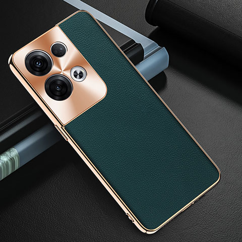 Coque Luxe Cuir Housse Etui GS1 pour Oppo Reno8 Pro+ Plus 5G Vert