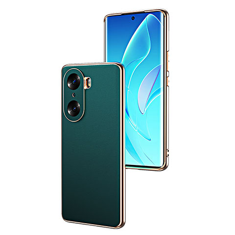 Coque Luxe Cuir Housse Etui GS2 pour Huawei Honor 60 Pro 5G Vert