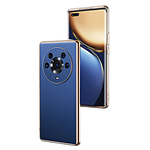 Coque Luxe Cuir Housse Etui GS2 pour Huawei Honor Magic3 Pro 5G Bleu