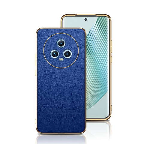 Coque Luxe Cuir Housse Etui GS2 pour Huawei Honor Magic5 5G Bleu