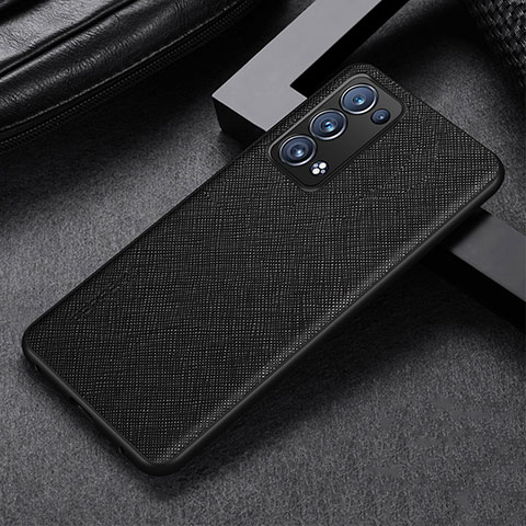 Coque Luxe Cuir Housse Etui GS2 pour Oppo Reno6 Pro+ Plus 5G Noir