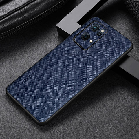 Coque Luxe Cuir Housse Etui GS2 pour Oppo Reno7 Pro 5G Bleu