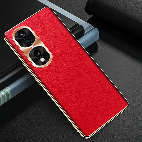 Coque Luxe Cuir Housse Etui GS3 pour Huawei Honor 70 Pro+ Plus 5G Rouge