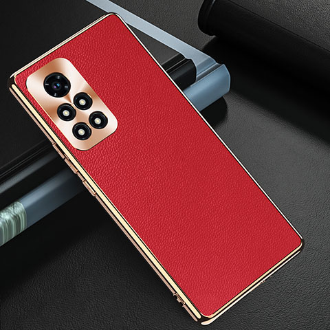 Coque Luxe Cuir Housse Etui GS3 pour Huawei Honor V40 5G Rouge