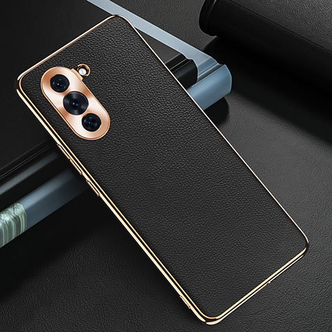 Coque Luxe Cuir Housse Etui GS3 pour Huawei Nova 10 Noir