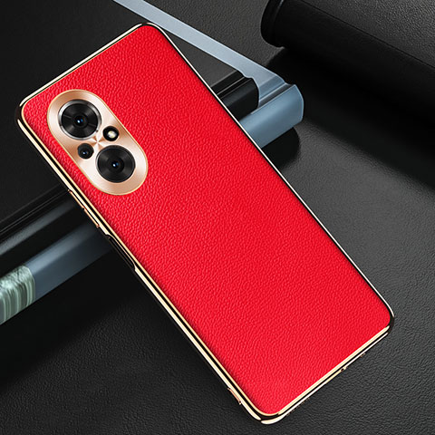 Coque Luxe Cuir Housse Etui GS3 pour Huawei Nova 9 SE Rouge