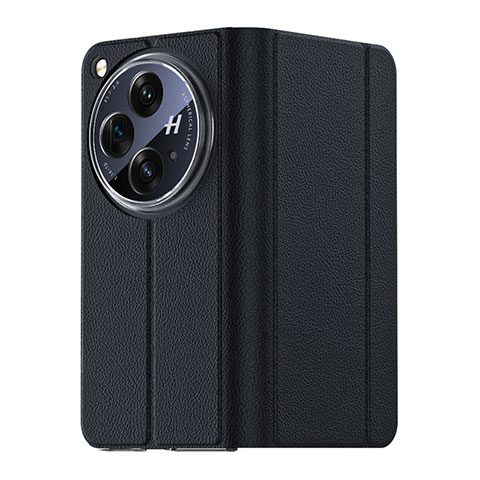 Coque Luxe Cuir Housse Etui GS3 pour OnePlus Open 5G Noir