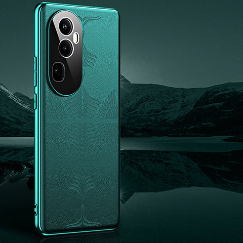 Coque Luxe Cuir Housse Etui GS4 pour Oppo Reno10 Pro+ Plus 5G Vert