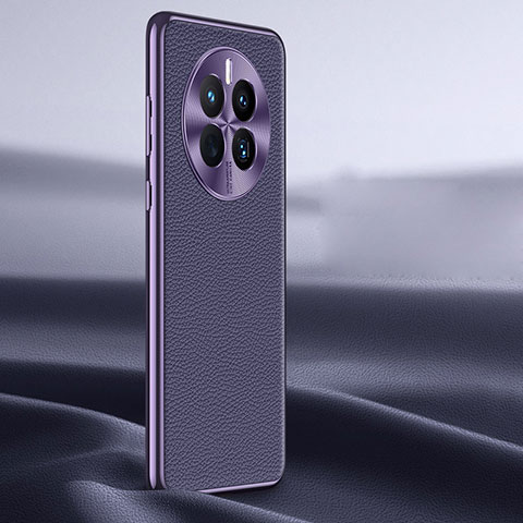 Coque Luxe Cuir Housse Etui JB1 pour Huawei Mate 50 Violet