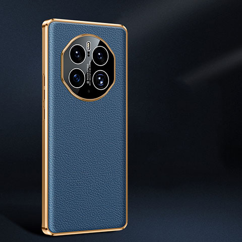 Coque Luxe Cuir Housse Etui JB2 pour Huawei Mate 50 Pro Bleu