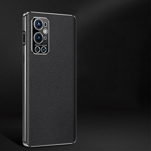 Coque Luxe Cuir Housse Etui JB2 pour OnePlus 9 Pro 5G Noir