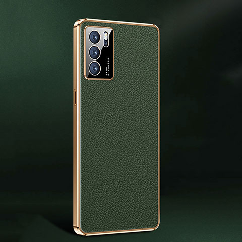 Coque Luxe Cuir Housse Etui JB2 pour Oppo Reno6 5G Vert