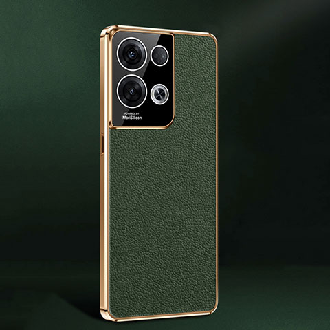 Coque Luxe Cuir Housse Etui JB2 pour Oppo Reno8 Pro 5G Vert