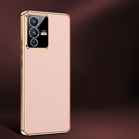 Coque Luxe Cuir Housse Etui JB2 pour Vivo V23 Pro 5G Rose