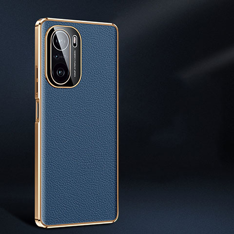 Coque Luxe Cuir Housse Etui JB2 pour Xiaomi Mi 11i 5G Bleu