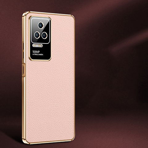 Coque Luxe Cuir Housse Etui JB2 pour Xiaomi Poco F4 5G Rose