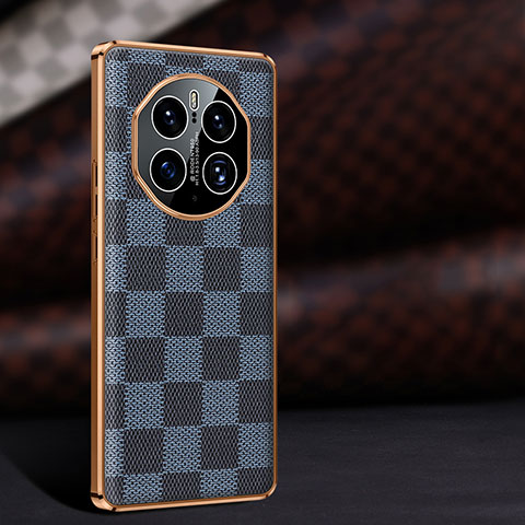 Coque Luxe Cuir Housse Etui JB4 pour Huawei Mate 50 Pro Bleu