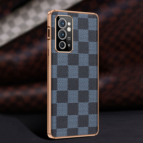 Coque Luxe Cuir Housse Etui JB4 pour OnePlus 9RT 5G Bleu