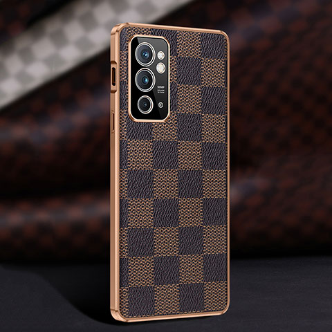 Coque Luxe Cuir Housse Etui JB4 pour OnePlus 9RT 5G Marron