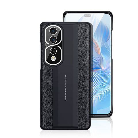 Coque Luxe Cuir Housse Etui JB5 pour Huawei Honor 80 Pro 5G Noir