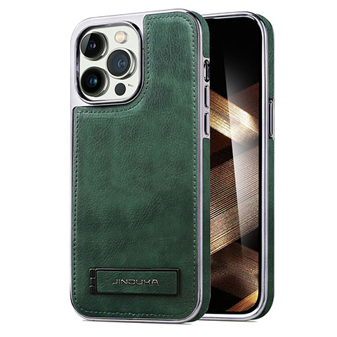 Coque Luxe Cuir Housse Etui JD1 pour Apple iPhone 14 Pro Max Vert