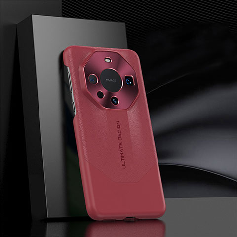 Coque Luxe Cuir Housse Etui JL1 pour Huawei Mate 60 Pro+ Plus Rouge