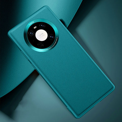 Coque Luxe Cuir Housse Etui L03 pour Huawei Mate 40E 5G Cyan