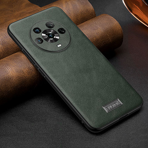 Coque Luxe Cuir Housse Etui LD1 pour Huawei Honor Magic4 5G Vert