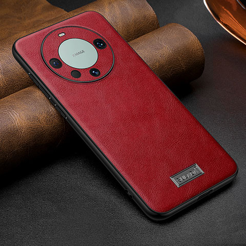 Coque Luxe Cuir Housse Etui LD1 pour Huawei Mate 60 Pro+ Plus Rouge