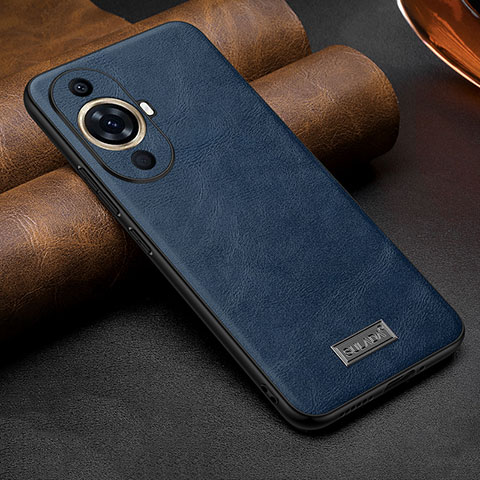 Coque Luxe Cuir Housse Etui LD1 pour Huawei Nova 11 Bleu