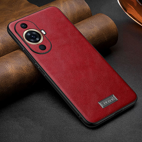 Coque Luxe Cuir Housse Etui LD1 pour Huawei Nova 11 Ultra Rouge