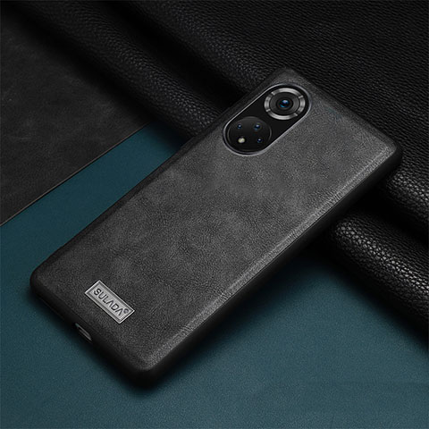 Coque Luxe Cuir Housse Etui LD1 pour Huawei Nova 9 Noir