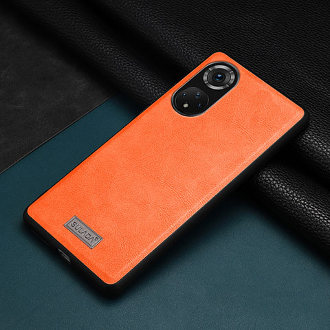 Coque Luxe Cuir Housse Etui LD1 pour Huawei Nova 9 Pro Orange